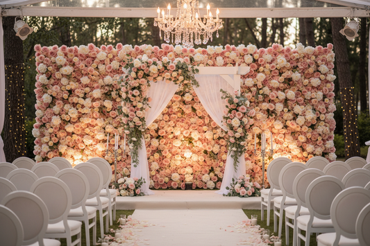 Artificial Wedding Flower Walls: Your Stress-Free Dream Backdrop for Timeless Memories