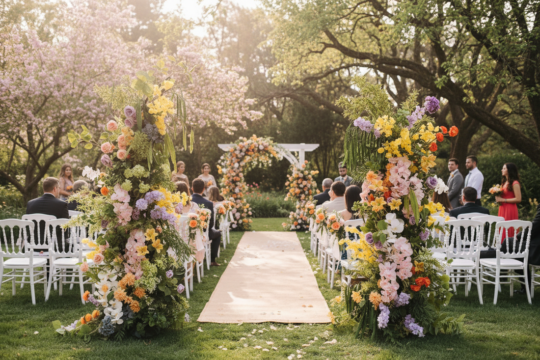  Vibrant Blooms: How Our Multicolor Floral Arch Elevates Any Celebration