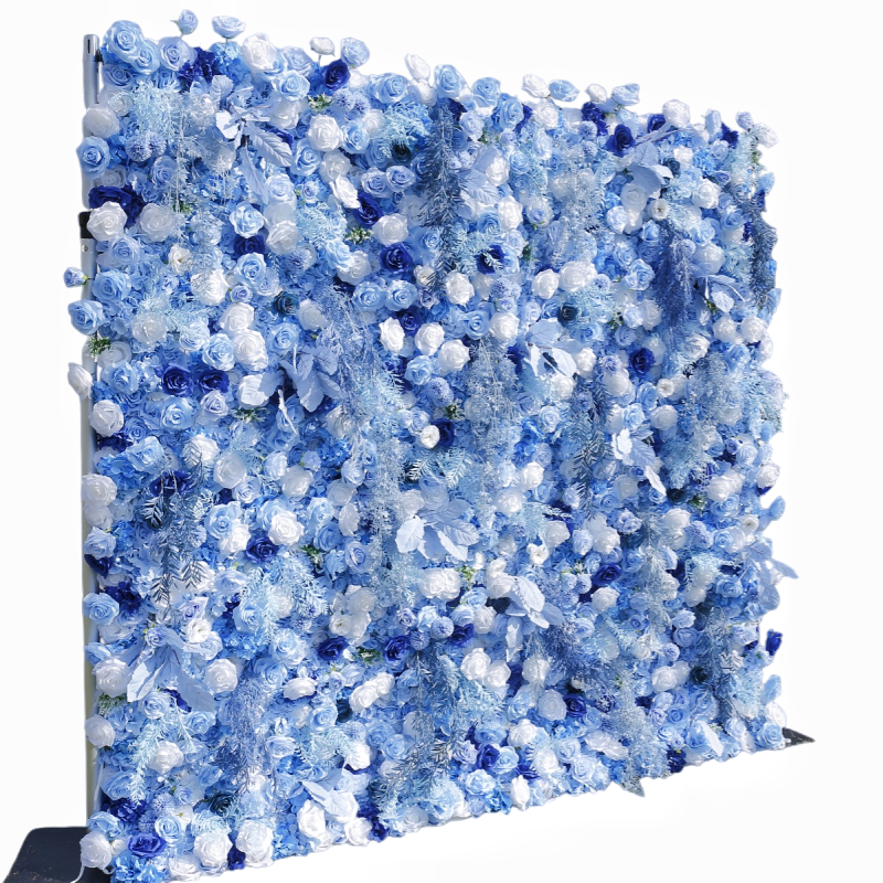 Ocean Style Artificial Floral Backdrop Wall