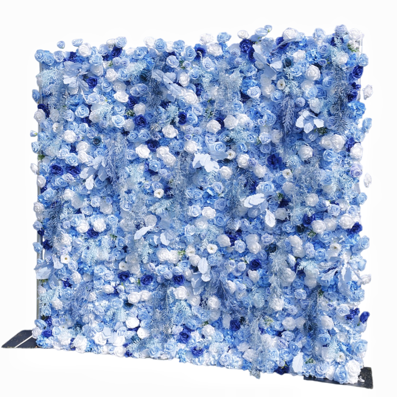 Ocean Style Artificial Floral Backdrop Wall