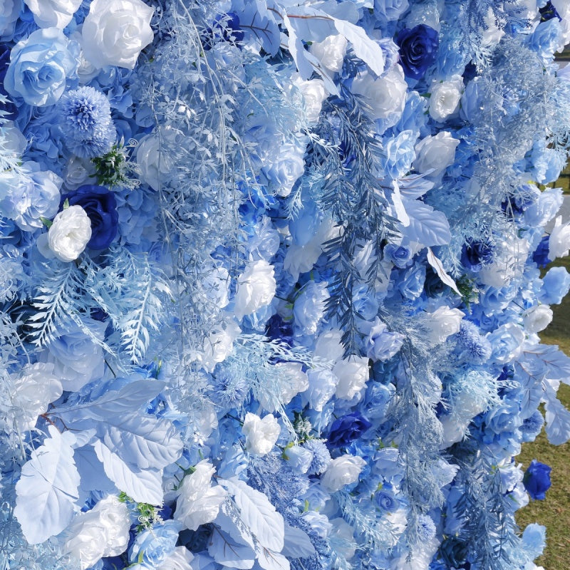 Ocean Style Artificial Floral Backdrop Wall