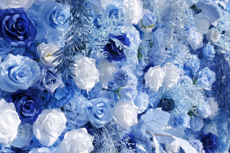Ocean Style Artificial Floral Backdrop Wall