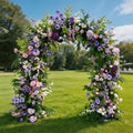 2.4x2.4m Purple Artificial Flower Floral Arch for Wedding decoration