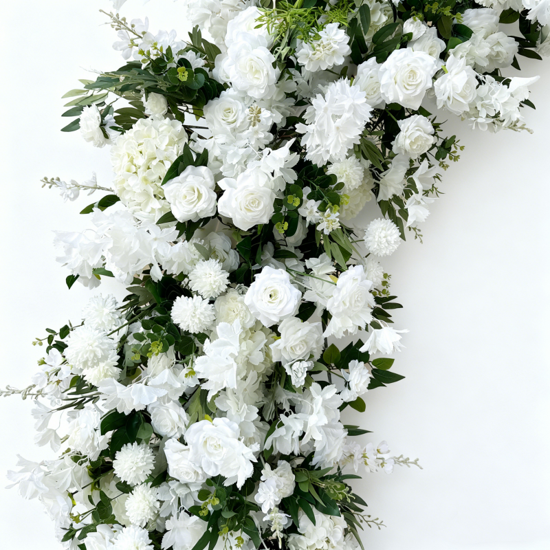 2.4x2.4m White Circle Shaped Floral Arch Wedding Decoration