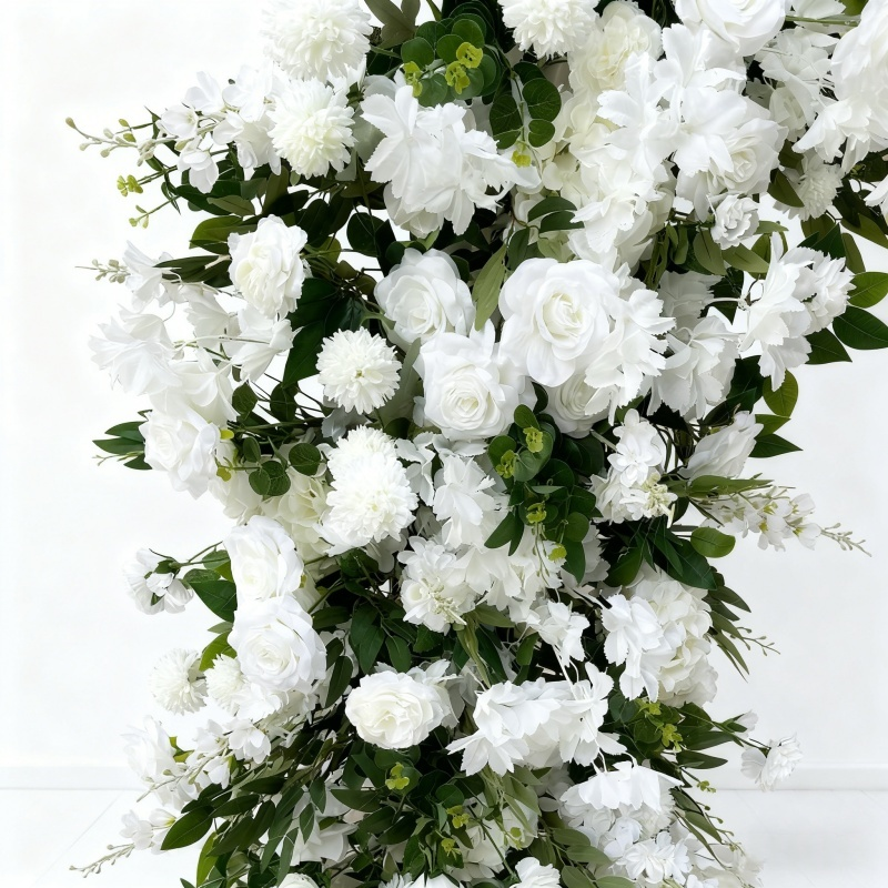 2.4x2.4m White Circle Shaped Floral Arch Wedding Decoration