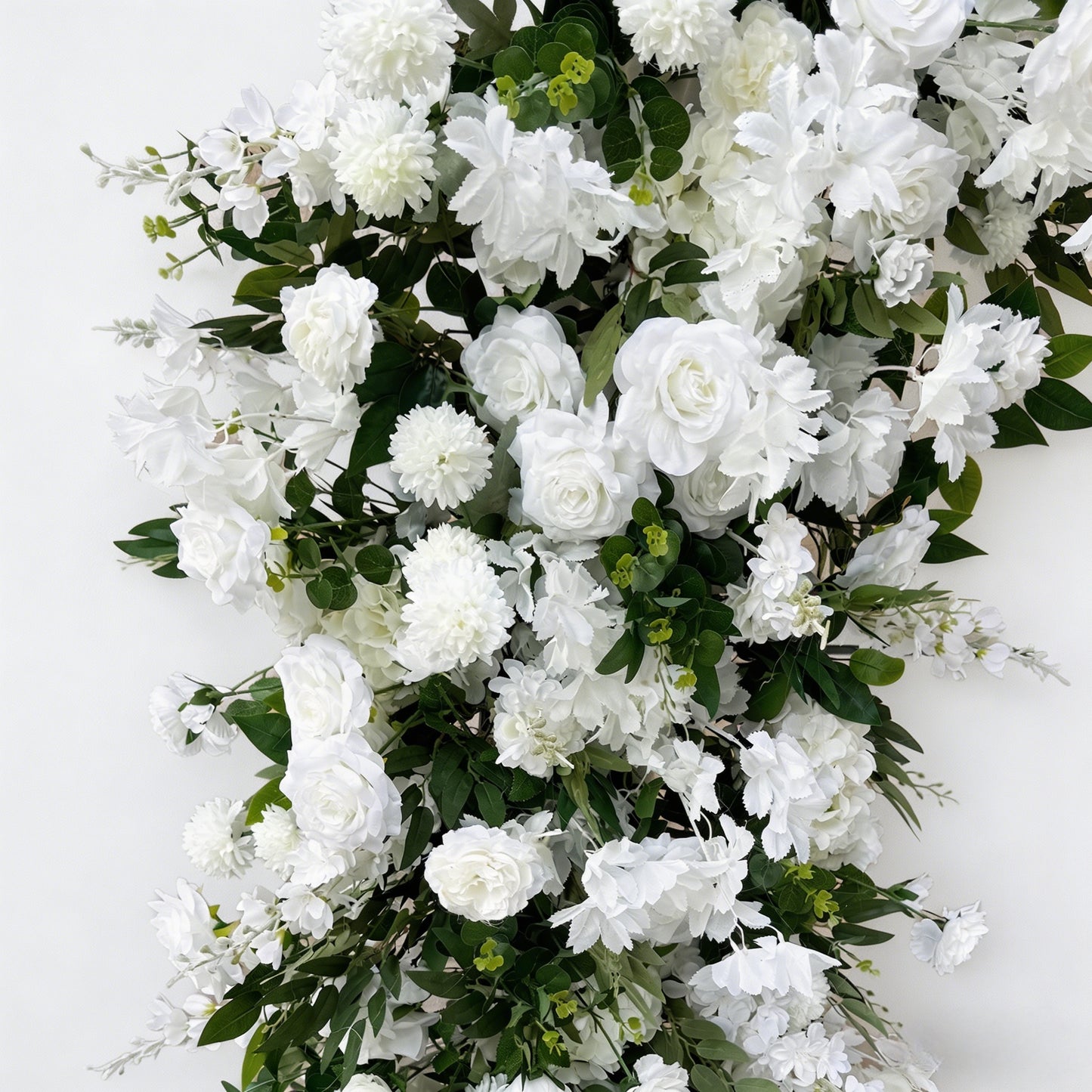 White Artificial Floral Arch | Wedding Ceremony Backdrop | Event & Party Decor
