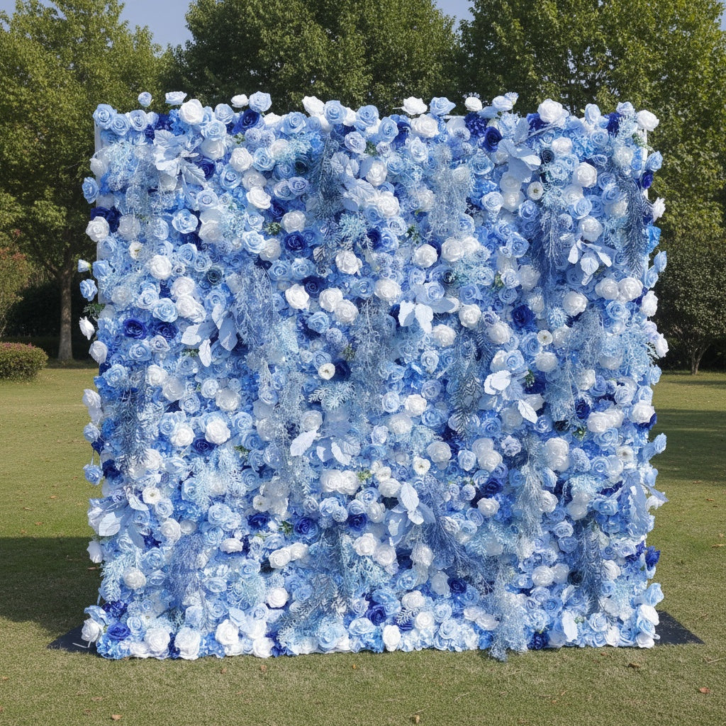 Ocean Style Artificial Floral Backdrop Wall